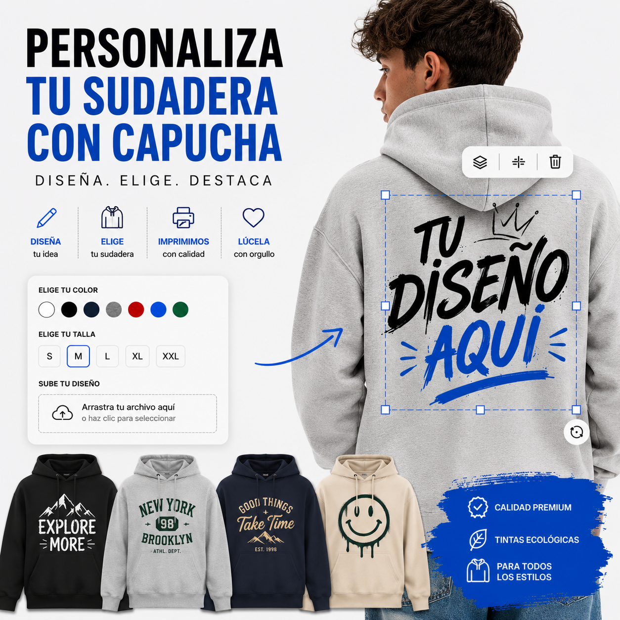 Sudadera con capucha personalizada