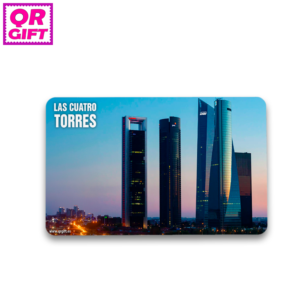 Pegatina - Las Cuatro Torres de Madrid