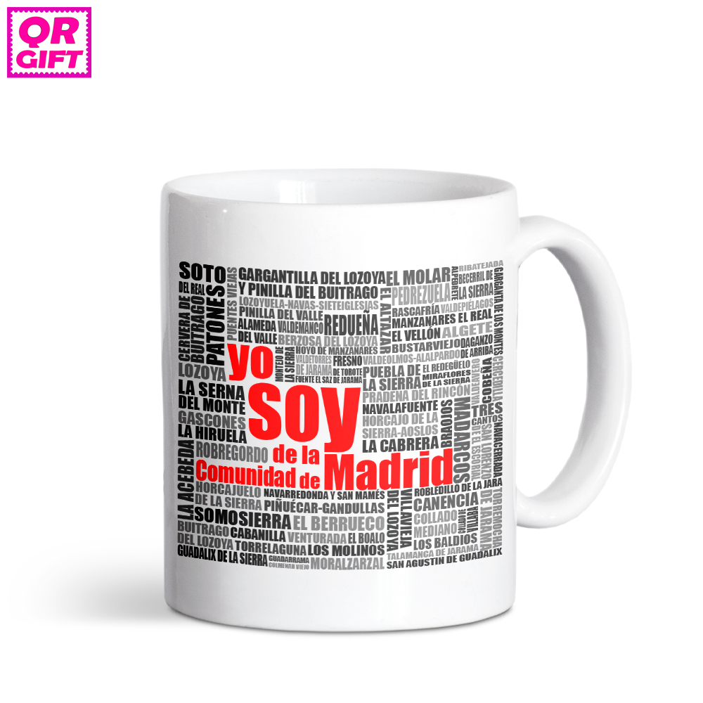 Taza "Yo soy de la Comunidad de Madrid (Norte)"