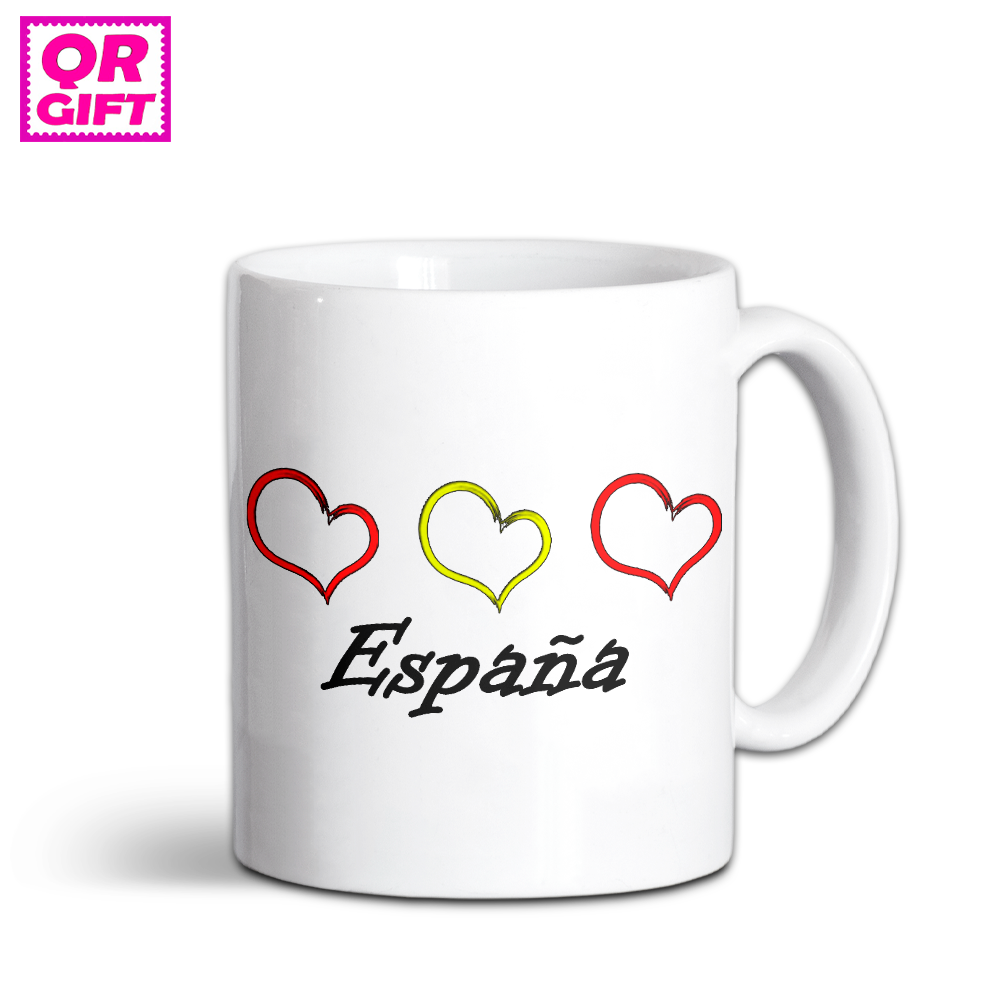Taza "Corazones españoles"