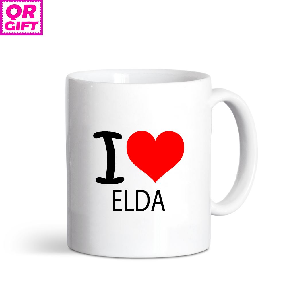 Taza "I love Elda"
