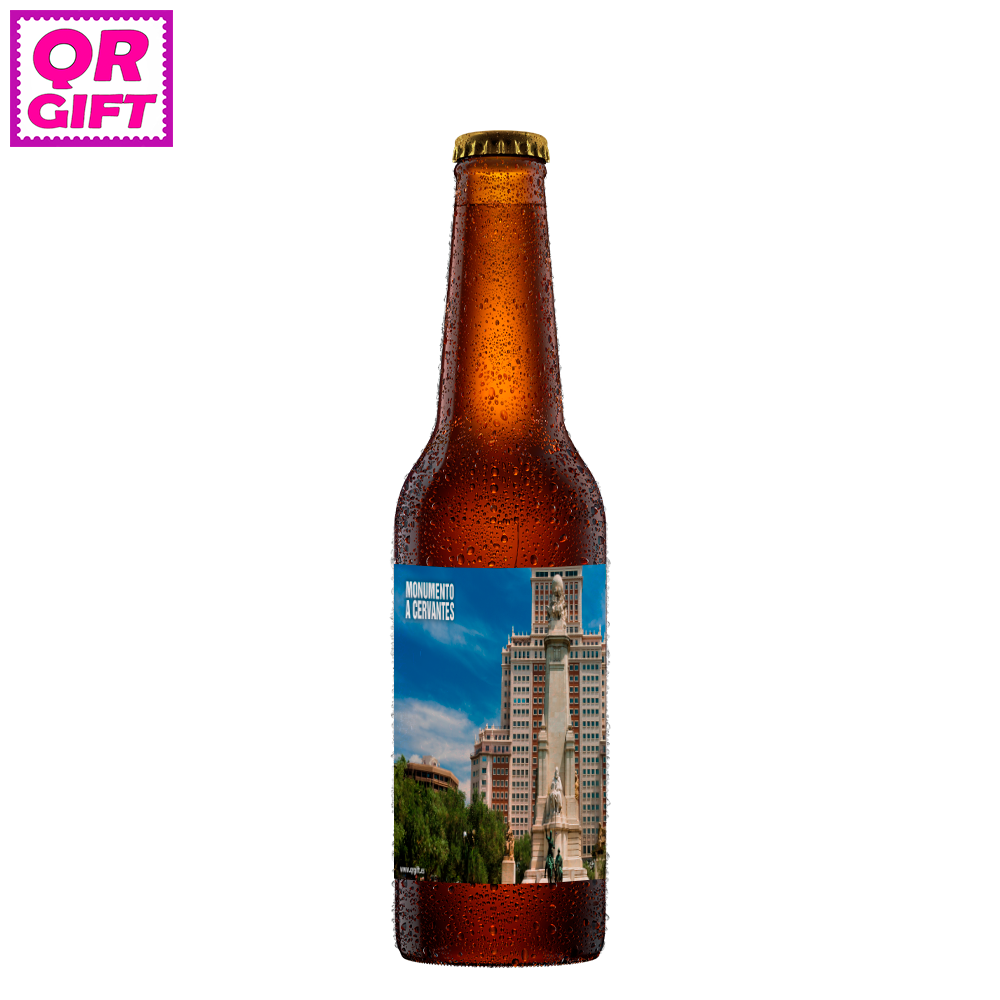 Cerveza - Monumento a Cervantes de Madrid