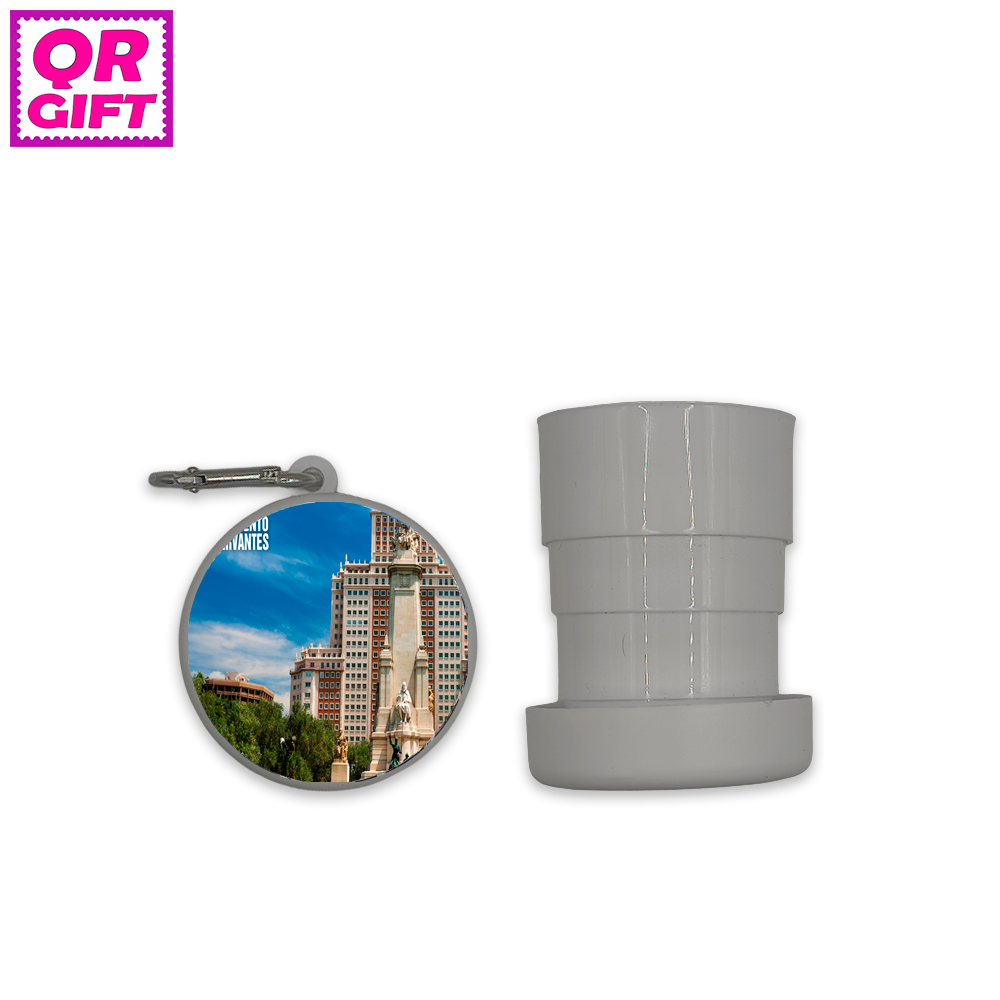 Vaso portátil-Monumento a Cervantes de Madrid