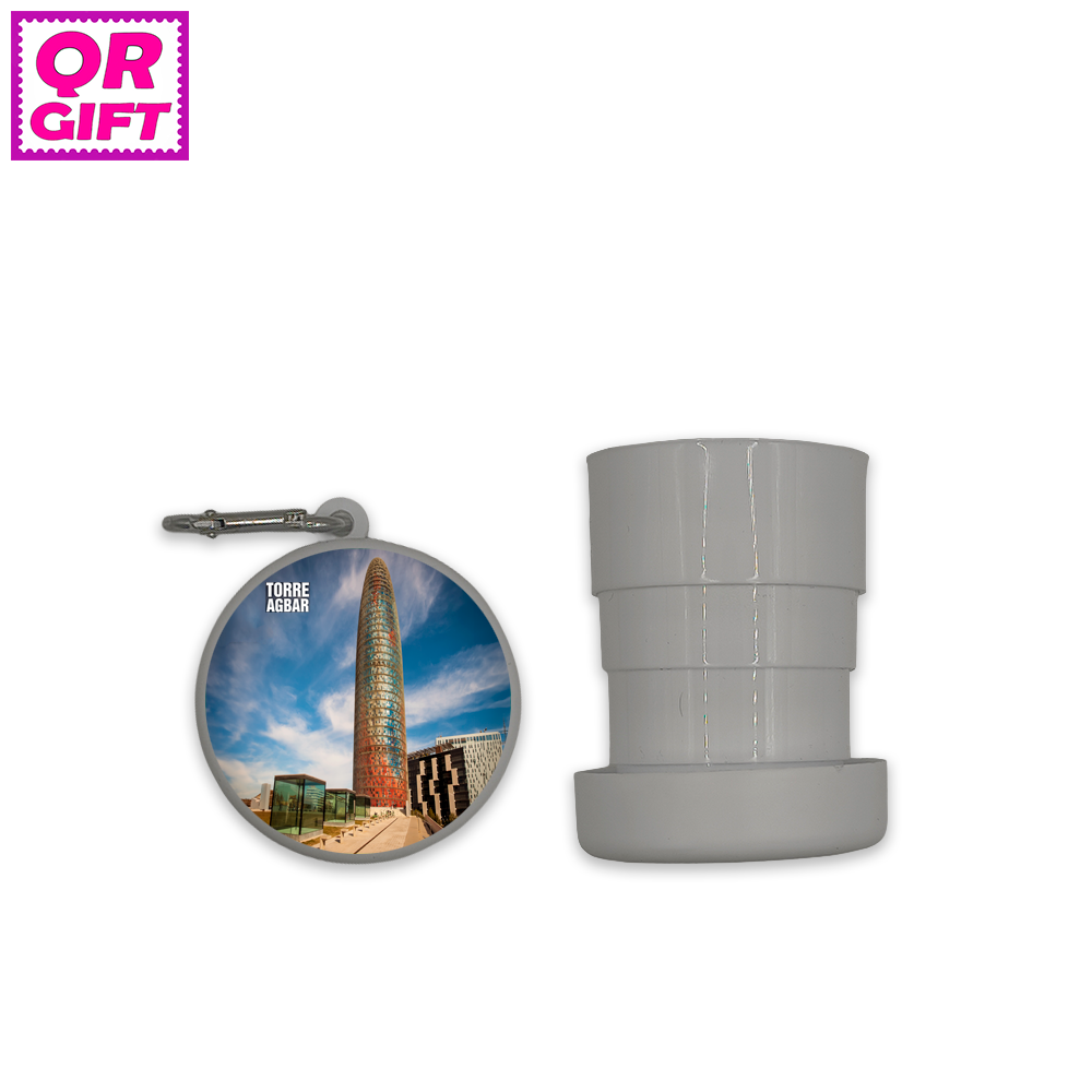 Vaso portátil-Torre Agbar de Barcelona